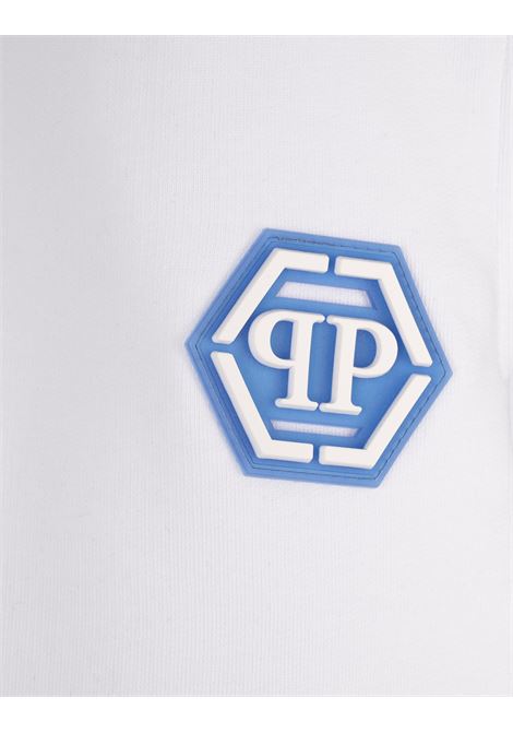 Baggy Fit Shorts Iconic Plein Bianchi PHILIPP PLEIN | PAECMJT2517PTE003N01